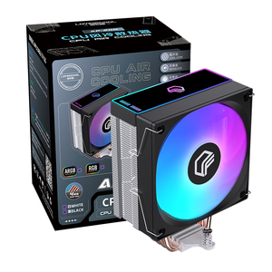 Lovingcool 2025 kipas pendingin CPU <span class=keywords><strong>4</strong></span> panas pipa hitam 120mm, kipas pendingin CPU komputer PWM 4PIN untuk komputer - Product Image 1