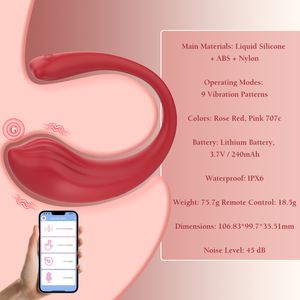 S-Hande APP Controle Remoto Wearable Casal Vibrador Médico Silicone Feminino Calcinha Sem Fio Vibrador Brinquedo Do Sexo para As Mulheres - Product Image 2