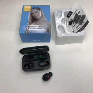 Auricolari wireless Premium F9-5 con custodia di ricarica power bank - Product Image 1