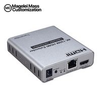 Pasokan Pabrik 120m 400ft Over Cat5e Cat6 IP 4k Hdmi Extender ke Rj45 dengan Kontrol IR