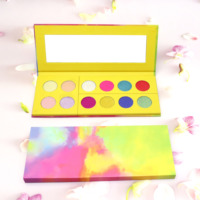 Palette de fard à paupières, emballage en papier, Design personnalisé, impression de Logo, 50 pièces