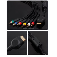 Câble audio vidéo AV RGBS de haute qualité de 1.8m, composant PS2 vers Ypbpr pour console de jeu PS, composant tressé HDTV, câble RCA