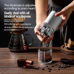 เครื่องบดกาแฟขนาดเล็กพกพา MHK สำหรับใช้ในบ้าน แบบอัตโนมัติ ชาร์จด้วย USB - Product Image 5