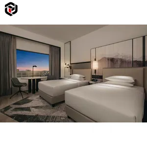 Foshan Fulilai fábrica Top1 fábrica 5 estrellas hecho a medida madera habitación moderna Holiday Inn muebles de hotel conjunto de dormitorio