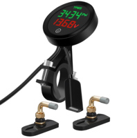 Système de surveillance de la batterie de moto numérique de nouvelle génération Lancol M07 TPMS, capteur externe IP67, affichage numérique de la pression des pneus