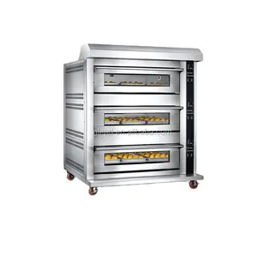 2021 New Top Wholesale High Temperature Electric Deck Oven Commercial Electric Bread Baking Oven