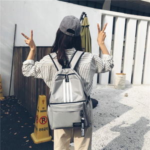 Fashionable Lightweight Student <b>Backpack</b> Customizable Logo Casual Dual-shoulder Bag Arc Shoulder <b>Strap</b> Polyester Lining Oxford - Product Image 3