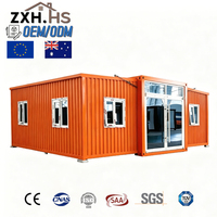 Maison portable extensible 20/40 pieds, petite maison pliable, appartements mobiles, hôtels, énergie solaire