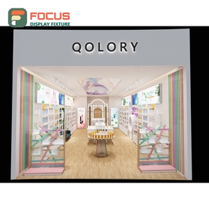 Professional Retail Shop Melamine <b>Display</b> <b>Case</b> Solution Provider Cosmetic Shop Design - Product Image 2