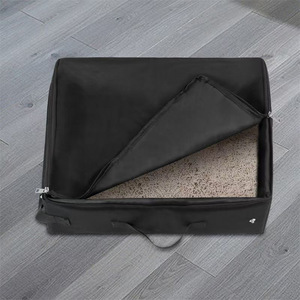 Toilette pliable pour chat en gros, imperméable, en tissu Oxford 600D, bac à litière portable pour chat avec fermeture éclair - Product Image 2