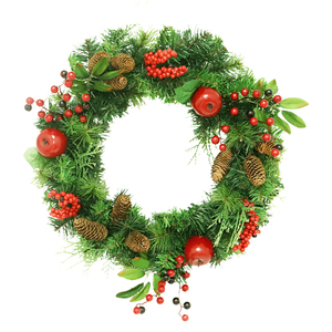 New 2023 <b>Christmas</b> Ornaments Artificial Wreath Simulation Flowers Decoration <b>Garland</b> <b>Lights</b> for Front Door Large Prop Embellish - Product Image 5
