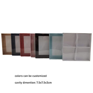 กล่องบรรจุภัณฑ์ช็อกโกแลตบราวนี่ IMEE Clear Lid แบบมีช่องใส่ 1/<span class=keywords><strong>2</strong></span>/<span class=keywords><strong>3</strong></span>/4/6 ช่อง พร้อมแผ่นรอง - Product Image 4