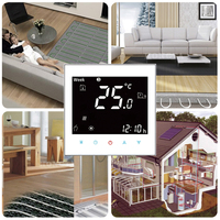 Termostato Inteligente para Calefacción por Suelo Radiante Becasmart BHT-2000, Panel de Control de Temperatura Programable por WiFi