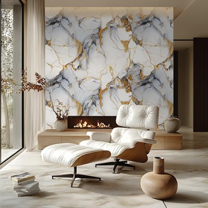 Pegatinas <span class=keywords><strong>de</strong></span> <span class=keywords><strong>Pared</strong></span> Modernas con Diseño <span class=keywords><strong>de</strong></span> Mármol, PVC Impermeable, Ignífugo, Autoadhesivo, Insonorizante, <span class=keywords><strong>para</strong></span> Cocina, Baño y Paredes <span class=keywords><strong>de</strong></span> TV - Product Image 2