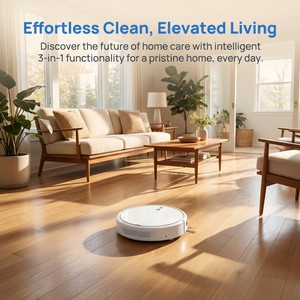 Robot Vacuum Cleaner <b>Mop</b> 1000PA Suction Automatic Dirt Disposal Eco-Friendly Edge Cleaning Home Cleaning - Product Image 6