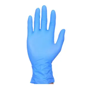 Gd1001 Poedervrije Blauwe Nitril Wegwerp Rubber Onderzoek Chirurgie Getextureerde Handschoenen 100 Stuks