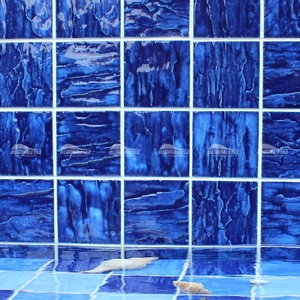 Piastrelle Bluwhale 4 Pollici, Mosaico Smaltato Lucido 95X95mm, Piastrelle in Ceramica Blu Scuro per Piscine - Product Image 5