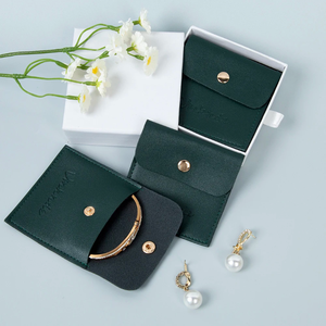 Bolsa de Almacenamiento de Joyería Simple de 8*8cm, Bolsa para Anillos y Aretes, Adecuada para Guardar Diversos Artículos Pequeños, Bolsas de Maquillaje de una Sola Capa - Product Image 1