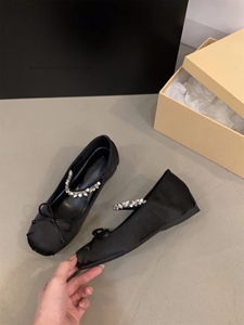 New Summer Ballet Flats for Women Platform Slip-On Comfort <b>Shoes</b> With Hidden Wedge Heel - Product Image 6