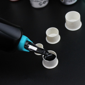 Gobelets à encre pour tatouage écologiques en paille de blé avec base, gobelets jetables biodégradables pour grandes aiguilles Magnum - Product Image 3