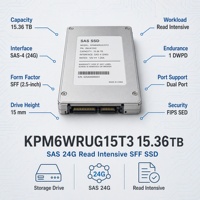 Server Solid State Drive 15.36T SAS 24G KPM6WRUG15T3 0MJKYM2 Baru