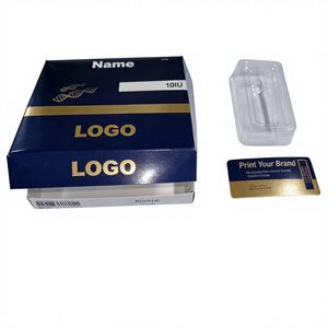 Enkelvoudige en dubbele flesjesset met plastic tray en kartonnen doos voor 3ml 5ml 10ml, aangepaste logo-etikettering in verpakking voor peptide huidverzorgingssets. - Product Image 2