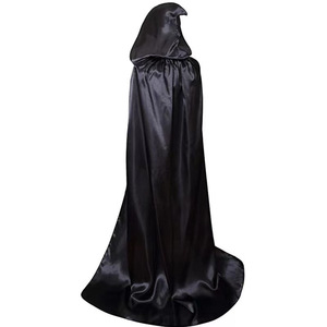 Capa de Halloween para Adultos y Niños, Disfraz de Ceñudo Guardián de la Muerte, Accesorio para Fiesta, Capa con Capucha y Cinta de Satén - Product Image 2