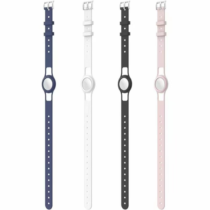 Силиконовый ошейник с пряжкой безопасности для домашних животных, ошейник для кошек Apple AirTag, ошейник для кошек с воздушной биркой, персонализированный ошейник для домашних животных, оптовая продажа