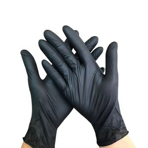 Gants d'examen en nitrile noir sans poudre de qualité alimentaire pour le nettoyage et les outils de nettoyage de <span class=keywords><strong>voiture</strong></span> vente en gros - Product Image 1