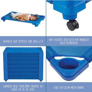 Lit de camp simple Portable <span class=keywords><strong>pour</strong></span> garderie enfants préscolaire pépinière centre d'apprentissage précoce meubles durables <span class=keywords><strong>pour</strong></span> tout-petits empilables <span class=keywords><strong>pour</strong></span> manger - Product Image 6