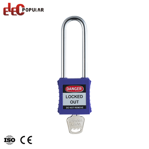 Elecpopular 2025 Design Upgrade Safe Lock Steel Nylon Shackle Safety <strong>Padlock</strong> with Master <strong>Key</strong> - Product Image 3
