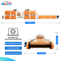 Utilisé pour la ligne de production de convoyage automatique de la machine à double presse à chaud pour les matériaux composites en fibres de chanvre