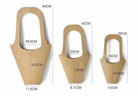 Sacs à fleurs en papier kraft écologiques, imperméables, créatifs et personnalisés, avec laminage mat, éponge réutilisable, emballage cadeau pour bouquets