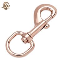 HORSE LOVE 25*102mm 102177 Mousqueton pivotant en zinc, style simple, couleur et design personnalisés