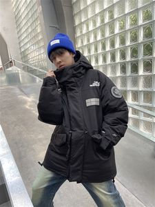 OEM Custom Design Hooded Heavy Designer Puff imbottito cappotto <span class=keywords><strong>oversize</strong></span> Unisex Down Bubble Winter Black Custom Men Puffer Jacket - Product Image 5