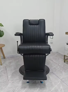 Custom Durable Black Hair Salon Chair Wholesale Luxury Vintage Barber Chair for Hair Salon - Product Image 5