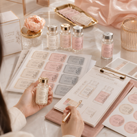 Étiquettes personnalisées imperméables pour flacons de sérum cosmétique à base de peptides, autocollants pour petits échantillons, impression en rouleau pour emballage