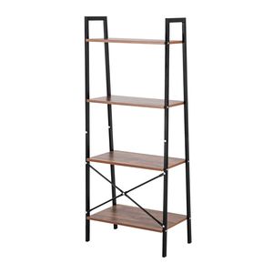Étagère DB à quatre étages en acier et bois Design simple et élégant en MDF pour la maison, le bureau, le salon ou l'atelier. - Product Image 4