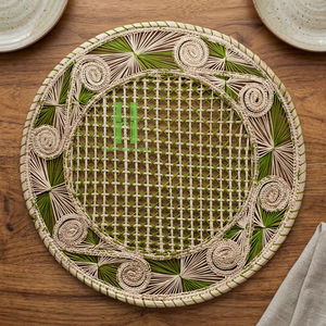 Set de table en corde de papier de qualité supérieure, tailles personnalisables, variété de couleurs, pour la décoration de table de Noël, fabriqué au Vietnam - Product Image 1