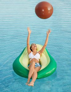 Flotador Inflable de Aguacate con Pelota, Flotador Grande para el Verano, Juguete Inflable para Piscina, Playa, Fiestas, Adultos - Product Image 6