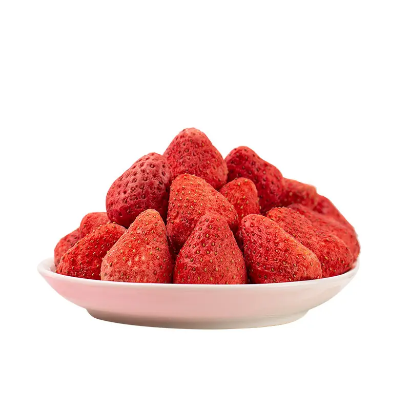 FD Atacado Morango Frutas Pure Freeze Frutas Secas Frutas Crocantes Secas Morango