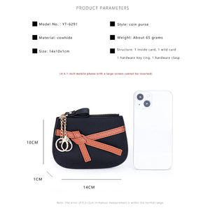 Monederos de Cuero Andong para Mujer, Bolso de Mano de Cuero Vacuno Genuino Togo, Bolso de Moda para Mujer, Monedero Multifuncional y Bolso de Mano 6291 - Product Image 6