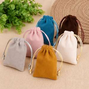 ถุงกำมะหยี่ใส่เครื่องประดับแบบมีเชือกผูก สั่งทำโลโก้ได้ ขายส่ง สำหรับใส่ของขวัญ - Product Image 4
