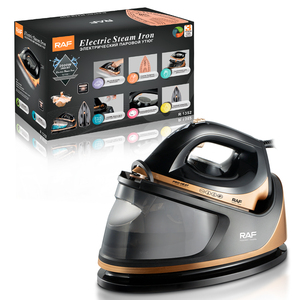 Station <span class=keywords><strong>de</strong></span> vapeur professionnelle avec semelle en céramique, fer à vapeur 2600W pour vêtements, réservoir d'eau <span class=keywords><strong>de</strong></span> 1,1L pour la maison - Product Image 1
