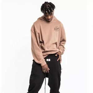 เสื้อฮู้ดดี้ผ้าฟลีซสีกากีแบบมีกระเป๋าแยก  ขนาดใหญ่พิเศษ  ผลิตตามสั่ง ปักโลโก้  สำหรับกีฬาและสตรีทแวร์ฤดูหนาว  ผลิตจากผ้าฝ้าย 100% เป็นมิตรต่อสิ่งแวดล้อม ขายส่ง - Product Image 5