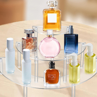 I377 Présentoir de table haut de gamme en acrylique multicouche incurvé pour gâteaux, desserts, bijoux et figurines – Vente en gros