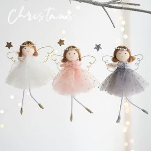 Nouvelles décorations suspendues créatives et adorables en forme de fée et d'ange pour sapin de Noël, idéales comme cadeau pour enfants - Product Image 1