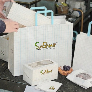 Sunshine Customized <b>White</b> Paper Cake <b>Box</b> 8-12 Inches Tall Cake <b>Box</b> - Product Image 3