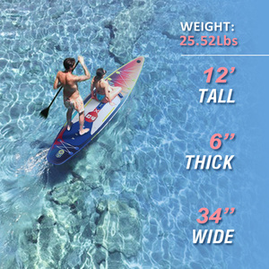 Oem tùy chỉnh thả khâu vải 34 inch lớn Inflatable mái chèo Hội Đồng Quản trị Trung Quốc sản xuất - Product Image 3