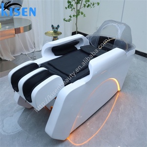 Kisen Beauty Salon Furniture Hair Spa Equipment Electric Multifunctional Headspa Hair Washing Bowl Massage Chair Shampoo <b>Bed</b> - Product Image 5